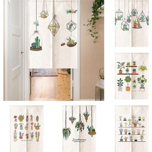 Nordic Simple Door Curtain Living Room Toilet Geomantic Curtain Office Bathroom Partition Curtain Non Perforated Doorway Hanging