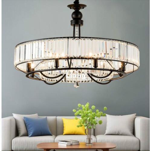 Nordic Modern Transparent Kitchen Pendant Light Coffee Shop D60cm Hanging lustres Crystal Pendant Lamp lighting Home Decoration