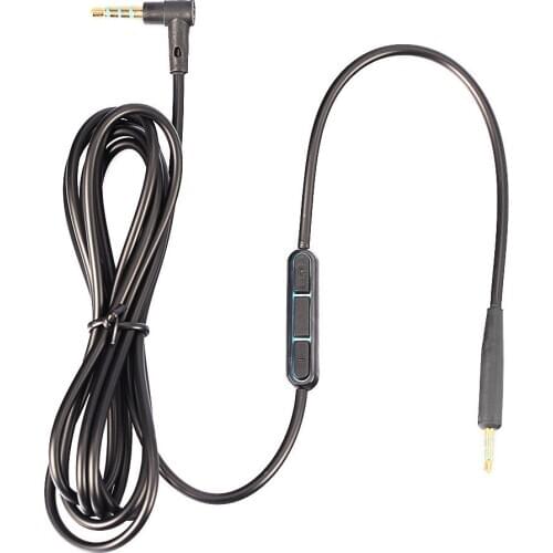 Replacement Audio Cable Cord For Bose QC25 Quiet Comfort Headphone With Mic Volume Control For IOS Android System 1.5m