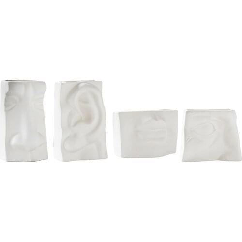 Flower Vase Modern Plants Statue Home Desktop Flower Arrangements Decoration