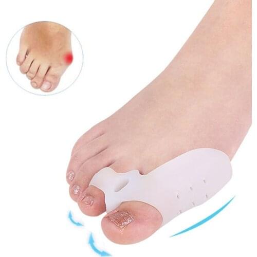 Big Toe Straightener Thumb Valgus Protector Silicone Gel Foot Fingers Toe Separator Bunion Adjuster Feet Pads Relief Foot Pain