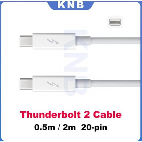 High Quality 1.8m True Thunderbolt 2 Cable Adapter cord thunderbolt 2 male to Male Connector for Multimedia Monitor