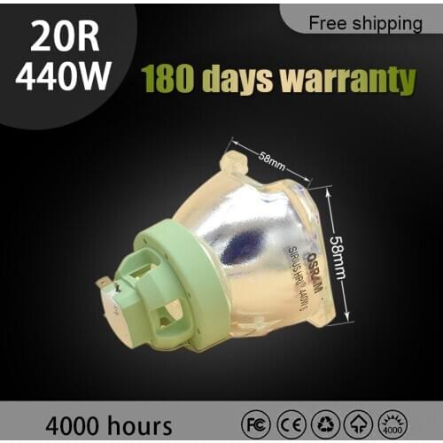 Replacement Bare Bulb 440W 20R For OSRAM P-VIP 440/1.3 E21.9 Projector lamp Moving Head MSD Beam platinum 20R lamp