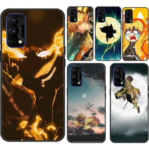 Zenitsu Agatsuma Demon Slayer For Realme 8 Pro C3 C11 C15 GT Neo 6 7 Q3 Pro Phone Case For OnePlus 8T 9R 8 9 Pro Nord