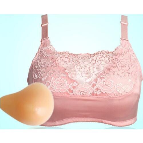Women Artificial Breast Bras Without Steel Ring After Breast Cancer Surgery Bra Female Mastectomy Special Underwear Bra H4645