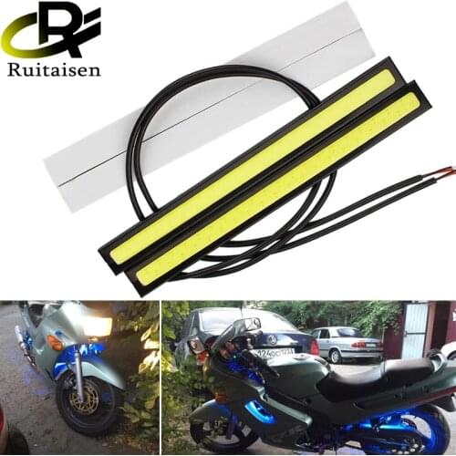 17CM LED COB Bulb 12V 6000K DRL Car Styling Strip Waterproof COB LED Working Light Driving Daytime running Light Super White