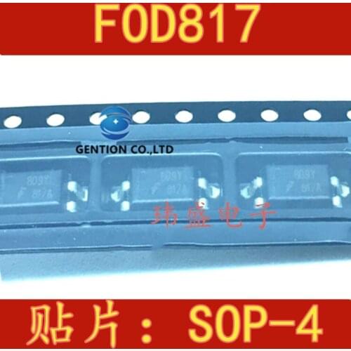 20PCS FOD817C SOP-4 FOD817 transistor light coupling A B C D in stock 100% new and original
