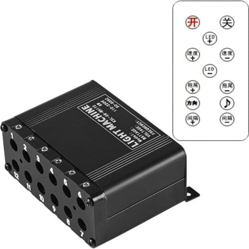 6W Remote controlled Meteor effect LED shooting star Light Engine Driver f/Fiber Optic DIY Ceiling Lighting 12 Holes-White