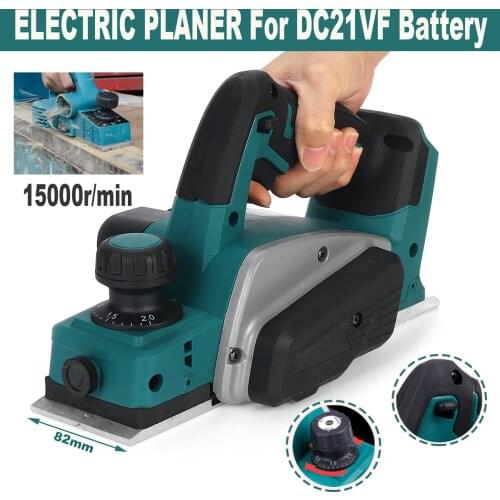 18V 15000RPM Rechargeable Electric Planer Cordless Handheld for Makita 18V Battery Wood Cutting Tool with Wrench