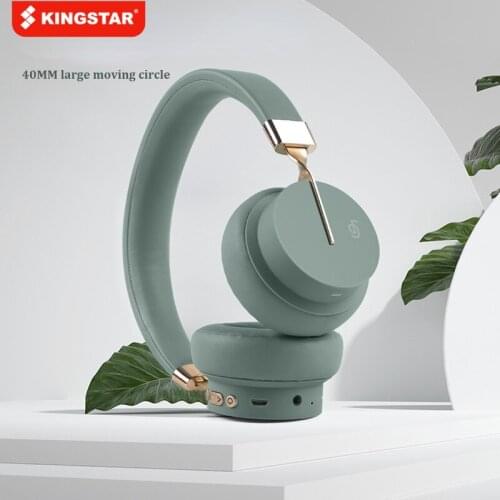 KINGSTAR Wireless Headphone Bluetooth 5.0 HI-FI Stereo Music Headset TF FM with Micr Adjustable Gaming Earbuds for Xiaomi Iphone