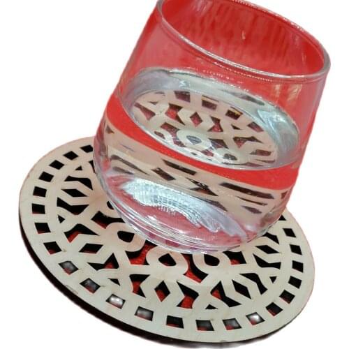 Coaster Colorful Drink Water Decorative Laser Cut Aesthetic Showy Catering Cafe Restaurant Office Gift Christmas