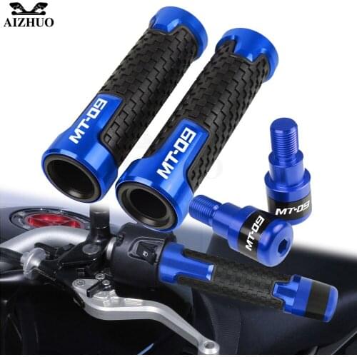 FOR YAMAHA MT-09 FZ09 2014-2016 2015 7/8"22mm MT 09 Motorcycle Accessories Handlebar Grips Handle Bar Cap End Plug CNC Aluminum