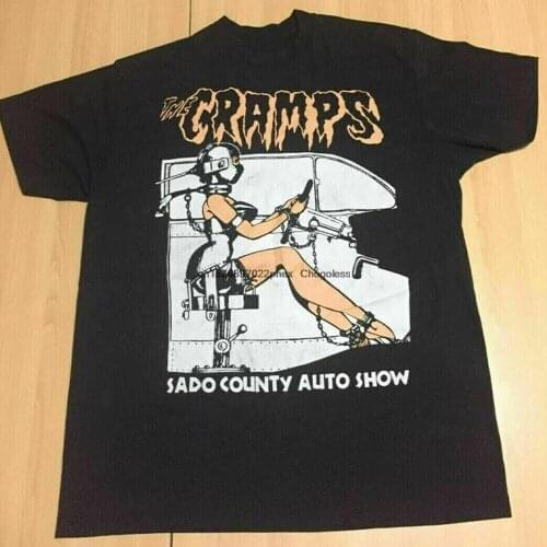 New The Cramps 90s Punk Rock Tour Black Men S 234XL Cotton T shirt