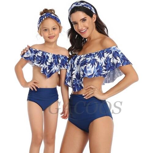 Одинаковые купальники для мамы и дочки GACOOS China At AliExpress