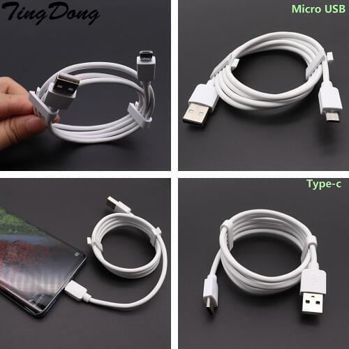 Type C Micro USB C Cable Mobile Phone Cables 1m USB Charger Cable For Samsung S9 S8 for Huawei Mate 20 Pro 2.1A Fast Charge