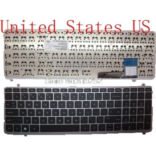 Laptop Keyboard For HP TOUCHSMART M6-K000 KR Korean/HB Hebrew/BG Bulgaria/UK/US 727597-031 727597-001 727597-AD1 727597-BB1