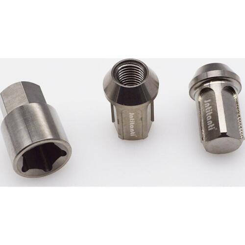 Cone seat Titanium alloy anti-theft nut m12*1.25*35 closed-end