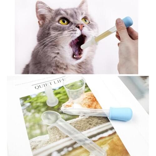 Pet Dogs Cats Small Feeder Syringe Milk Feeder Medicine Tablet Push Dispenser Animal Medicine Leak-Proof Home Pets Life Products