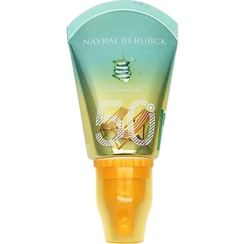 65ml Protective Cream Aloe Vera Isolation Facial Cream Concealer Moisturizer Pacifier Design Refreshing Moisturizing Cosmetics