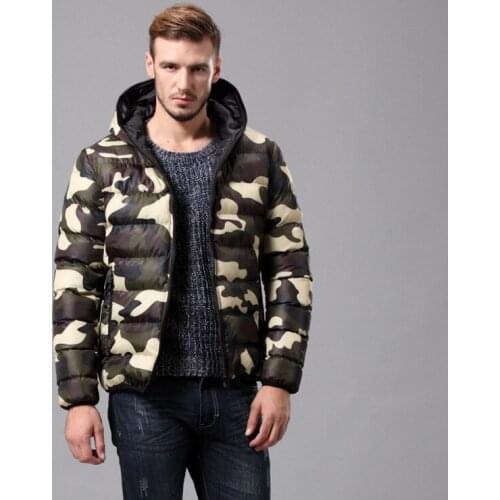 2017 New Camouflage jackets Men Autumn Winter hooded Thicken Cotton padded coats Army Green Casual waterproof windproof Outwear