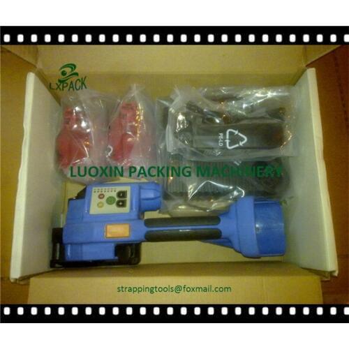 LX-PACK Battery powered plastic strapping tools for Polypropylene PP and Polyester PET plain and embossed straps 13-16mm / 19mm