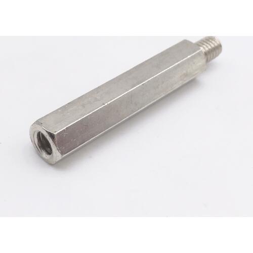 M3x5+5 Spacer Screws M3 Hex Standoff Nuts Male to Female Brass Silver Pack 100