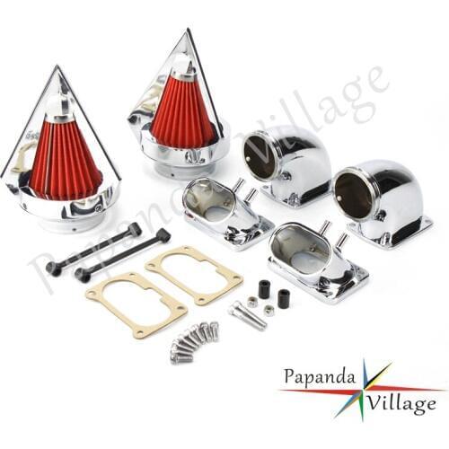 Motorcycle Aluminum Dual Spike Air Cleaner Intake Filter For Suzuki Boulevard M109 M109R 2006-2012 INTRUDER VZR 1800 2006-2007