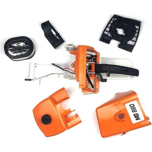 Gas Fuel Tank Housing Filler Cap Rear Handle Fit For MS660 MS650 066 065 1122 350 0817 Chainsaw Accessories