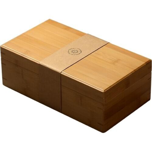 Hand made natural Bamboo jewelry box plate eco-friendly natural Vintage storage box 24*13*8cm