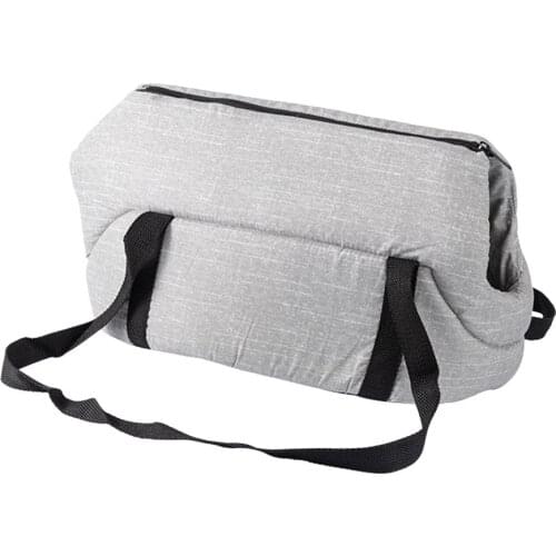 Casual Soft Double Shoulder Kitten Carrying Bag Outdoor Pet Cat Carrier Cozy Carrying Handbag Portable Sling Transport