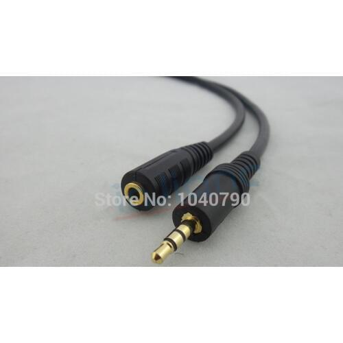 Gold plated 3.5 audio extension cord Computer stereo headset extension cord 3.5 mm audio line 1M 3.2ft
