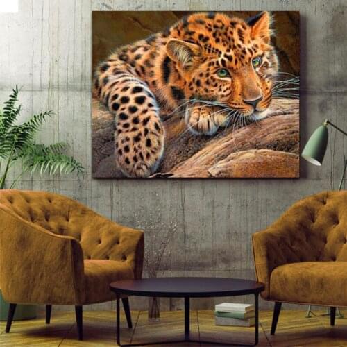 5D colorings pictures by numbers with tiger picture drawing Relief