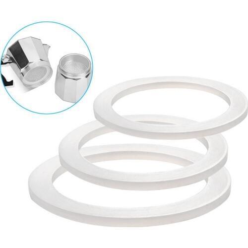 Silicone Seal Ring Flexible Washer Gasket Ring Replacenent For Moka Pot Espresso Kitchen Coffee Makers Accessories Parts