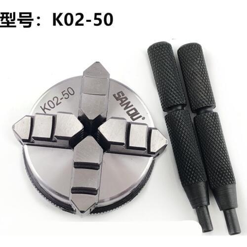SAN OU 4-jaw self-tightening chuck 50mm K02-50 for small lathe wood