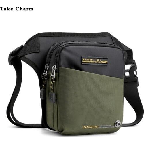 Teenager Outdoor Sports Shoulder Bags For Men Casual Boys Cross Body Riding Pocket 2021 New Mobile Phone Coin Purse Black