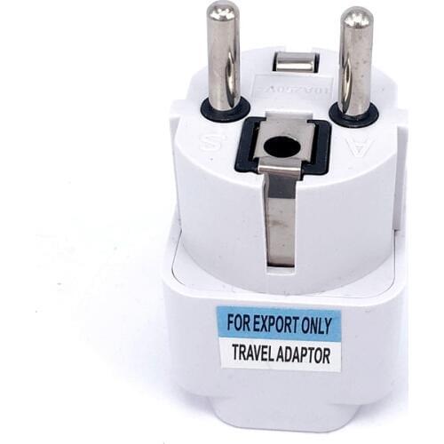 Universal European KR EU Plug Adapter AU UK American US To EU KR Euro German Travel Adapter Electrical Plug Power Sockets Outlet