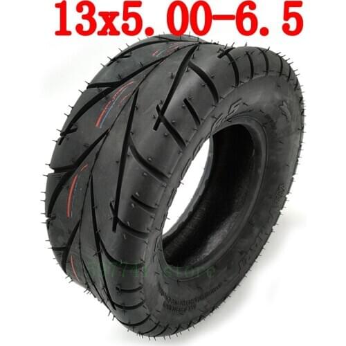 High Quality 13 Inch Go-Kart 13x5.00-6.5 Tubeless Tyre Vacuum Tire for Motorcycle FLJ K6 Electric Scooter Wheel Accessories