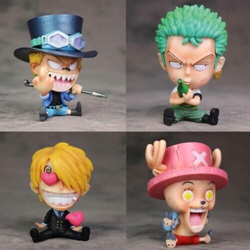 Japanese Anime One Piece Cartoon Figure MODEL Luffy Roronoa Zoro Chopper Sanji PVC Model Toys doll Character Ornaments Gifts