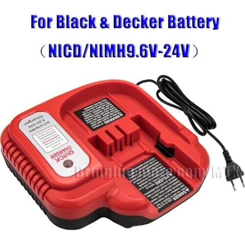 90571729-01 Multi-Volt Replacement Charger for Black&Decker 9.6V-18V Slide Pack Batteries can be used for Black&Decker charging