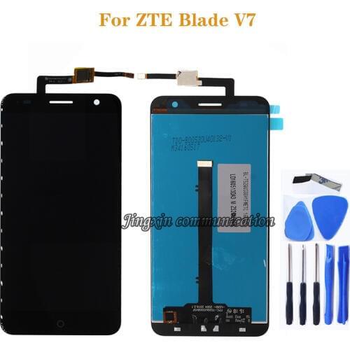 For ZTE BLADE V7 LCD display + touch screen replacement for ZTE V7 lcd mobile phone digitizer components 100% test work
