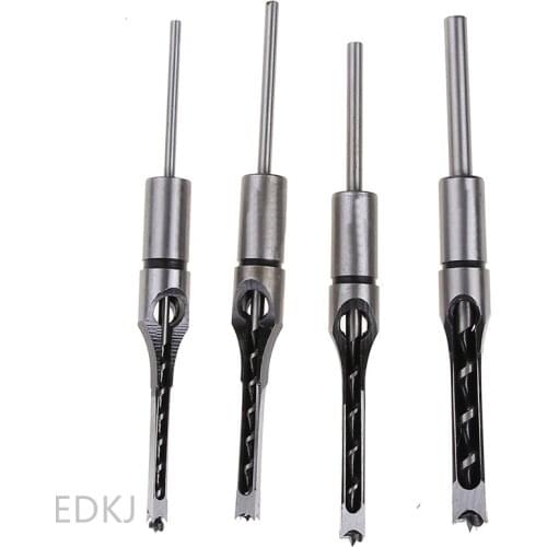 1pcs woodworking square hole drill bearing steel square hole opener square tenon drill square eye drill punching angle