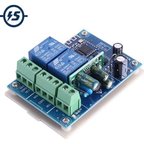 AC 220V 2-Channel Wireless Bluetooth Relay Module 8A 2Bit Self-locking/Momentary Switch Timer Delay Controller