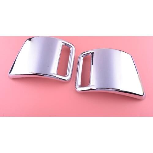 2pcs Car Silver ABS Plastic Tail Light Rear Fog Lamp Cover Tirm Frame Fit for Dodge Ram 1500 2019 2020 2021