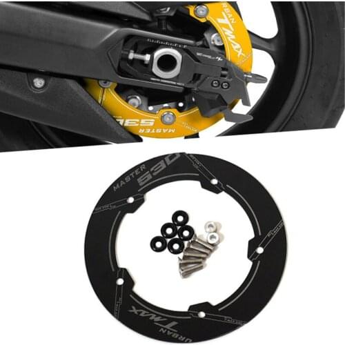 2018 motorcycle aluminum alloy parts rear drive pulley cover for Yamaha TMAX 530 T-max 530 TMAX530 SX DX tmax530 2017 2018