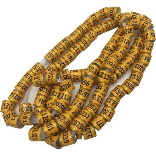 2019 TR FCI Pigeon Foot Ring With Word Earrings Turkey 100 pcs Quality Durable Bird Ring Pheasant Foot Ring Bird Tools Wholesale