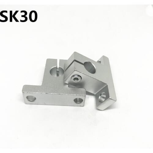 4pcs SK30 30mm linear bearing rail shaft support XYZ Table CNC Router SH30A Free Shipping