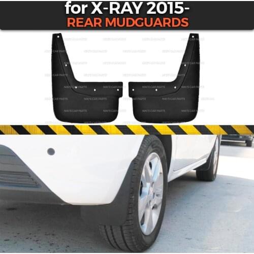 Mudguards for Lada X-Ray 2015- on rear wheels trim accessories mud flaps broad splash guards mud car