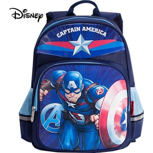 Disney Spiderman Mickey Cartoon Backpack Captain America McQueen Car Frozen Elsa Sofia Cute children backpack for boy and girl