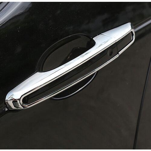 For Jaguar E-PACE XE XF XFL F-Pace Chrome Exterior Side Door Handle Cover Trim For Land Rover Discovery Range Rover Sport L494