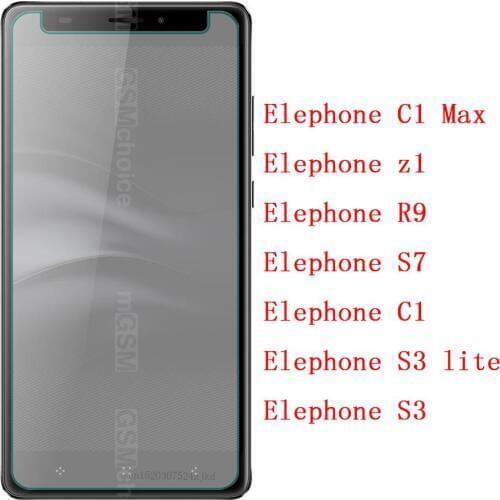 Elephone C1 Max Tempered Glass 9H High Quality Screen Protector Cover Film Protective Glass For Elephone z1 r9 s7 c1 s3 lite